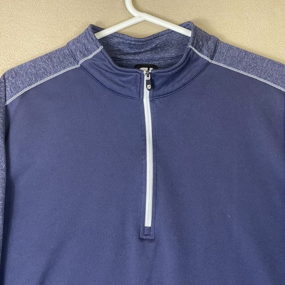 FootJoy Shirt Mens Extra Large Blue Sweatshirt Pullover Golfing Outdoor Adult - Picture 2 of 12